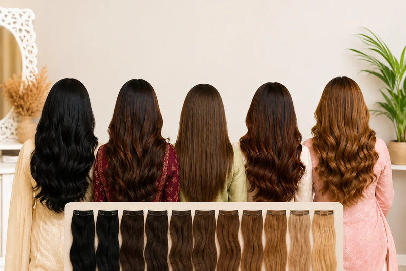 How to Match Hair Extensions with Pakistani Hair Colours