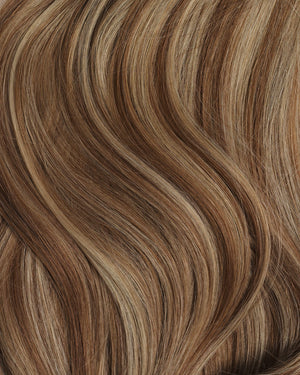 16" Classic Chestnut Brown With Cool Blonde Highlights (160g)