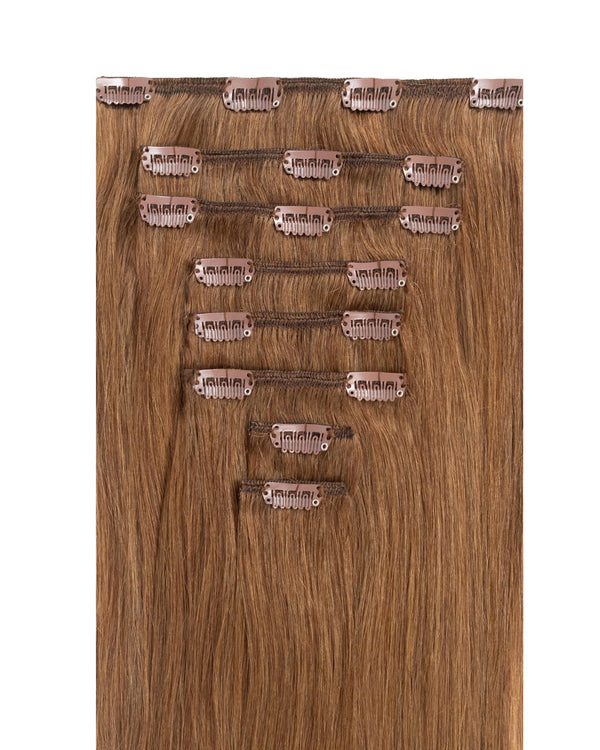 20" Classic Ash Brown Clip-In Extensions (180g)