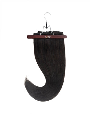 24" Classic Natural Black Clip-In Extensions (200g)