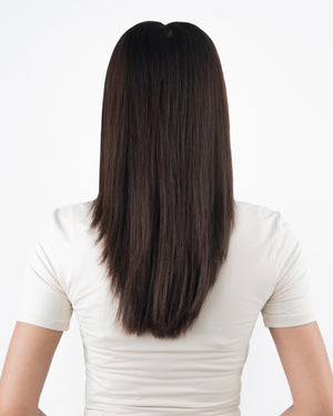 20" Classic Dark Brown Clip-In Extensions (180g)