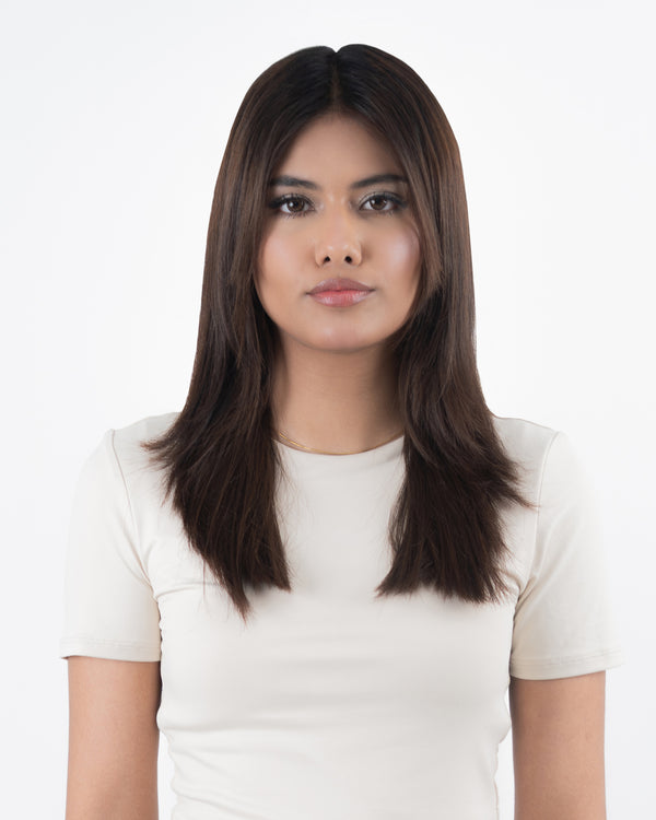 20" Classic Dark Brown Clip-In Extensions (180g)