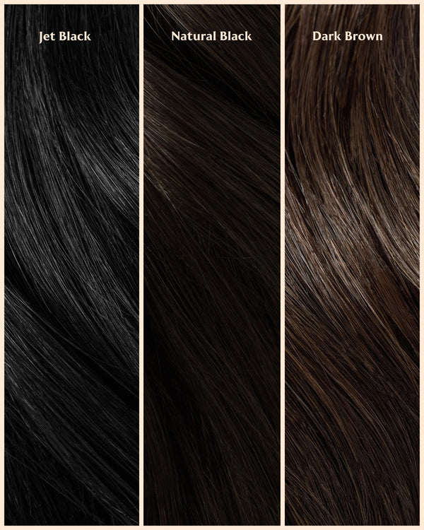 black clip in hair extensions adding thickness and natural volume