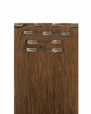 Classic Chestnut Brown Clip-In Extensions