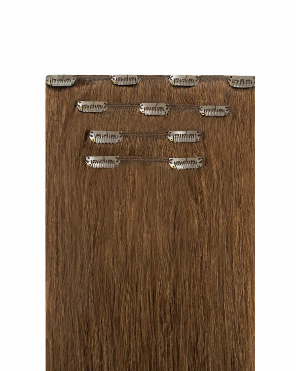 Classic Chestnut Brown Clip-In Extensions