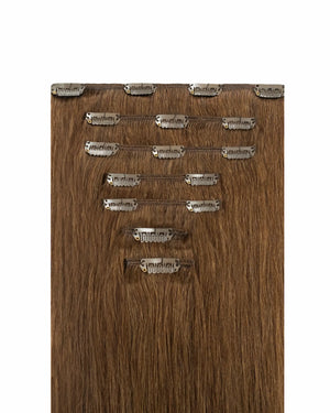 Classic Chestnut Brown Clip-In Extensions