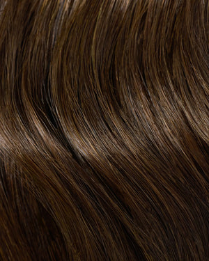 Classic Chocolate Brown Clip In Extensions - Natural Volume