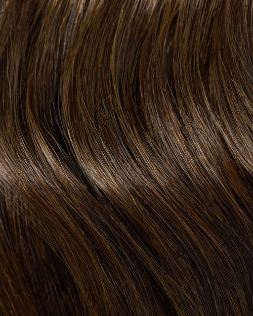Classic Chocolate Brown Clip In Extensions - Natural Volume