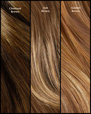 chestnut brown extensions adding thickness and natural shine