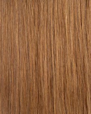clip in hair extensions in ash brown for smooth texture and seamless blend