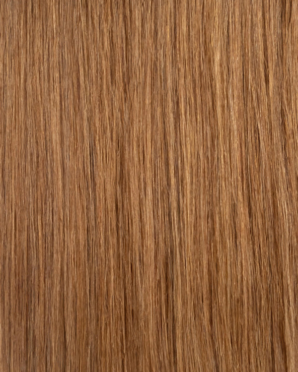 clip in hair extensions in ash brown for smooth texture and seamless blend