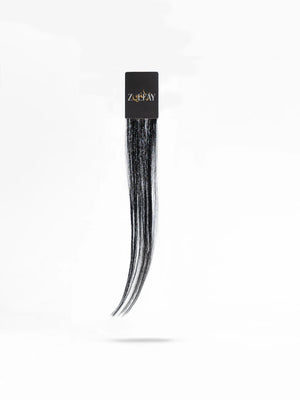 human hair extension colour sample pack in jet black for shade testing
