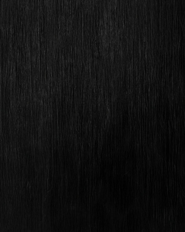 jet black clip in hair extensions by zulfay hair for easy styling and blend