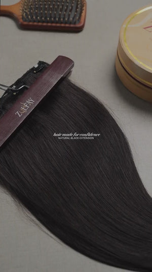 Classic Natural Black Clip-In Extensions